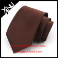 100% Handmade Perfect Knot Jacquard Woven Neck Tie Brown Silk